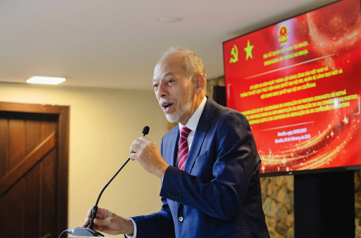 Đại sứ qu&aacute;n Việt Namt kỷ niệm 96 năm ng&agrave;y th&agrave;nh lập Đảng v&agrave; th&ocirc;ng tin kết quả Đại hội XIV