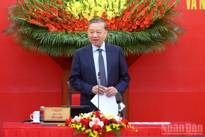 Tổng B&iacute; thư T&ocirc; L&acirc;m. (Ảnh: ĐĂNG KHOA)