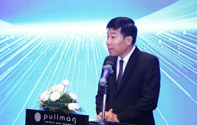 Thứ trưởng Nguyễn Mạnh Cường phát biểu khai mạc. (Ảnh: Thành Long)