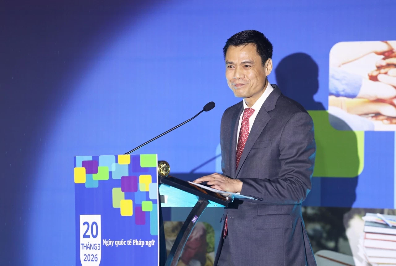 Thứ trưởng Ngoại giao Đặng Hoàng Giang phát biểu tại buổi lễ. (Ảnh: Thành Long) Thứ trưởng Ngoại giao Đặng Hoàng Giang phát biểu tại buổi lễ. (Ảnh: Thành Long)