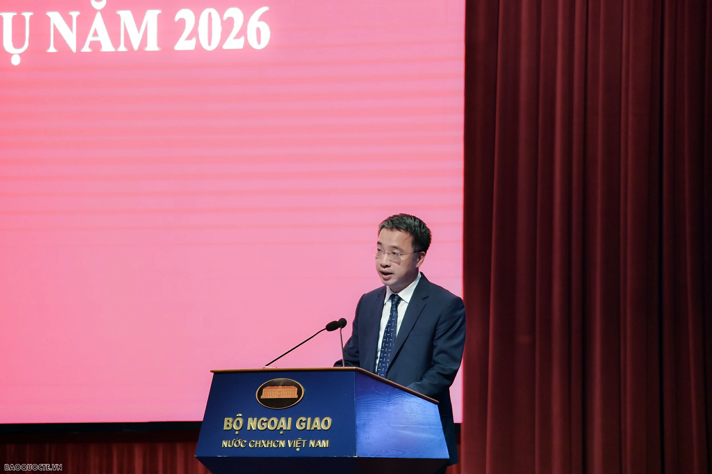 S&aacute;ng nay (30/12), diễn ra Hội nghị tổng kết c&ocirc;ng t&aacute;c đối ngoại nh&acirc;n d&acirc;n năm 2025 v&agrave; phương hướng, nhiệm vụ năm 2026