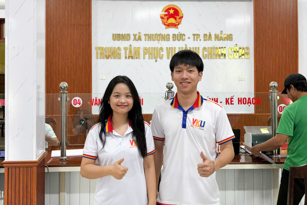 sinh viên về hỗ trợ xã Thượng Đức sáng nay