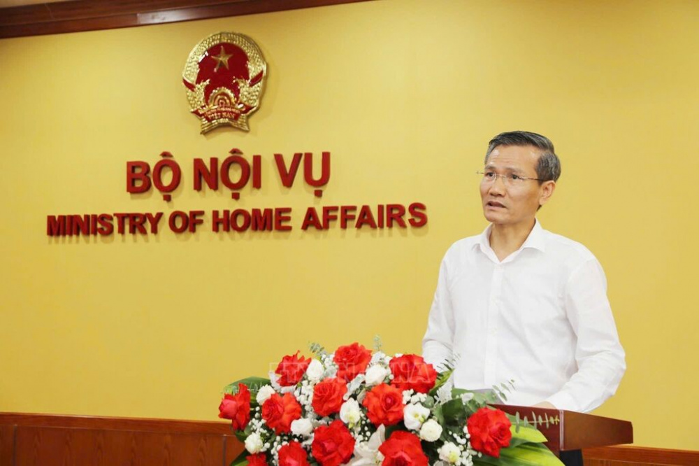 Thứ trưởng Bộ Nội vụ Cao Huy phát biểu khai mạc Hội nghị