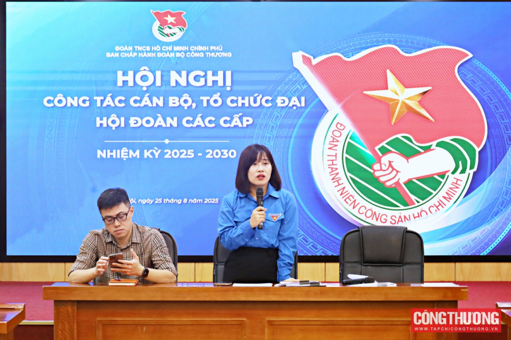 Đoàn thanh niên Bộ Công Thương tập huấn công tác tổ chức Đại hội Đoàn các cấp, nhiệm kỳ 2025 - 2030