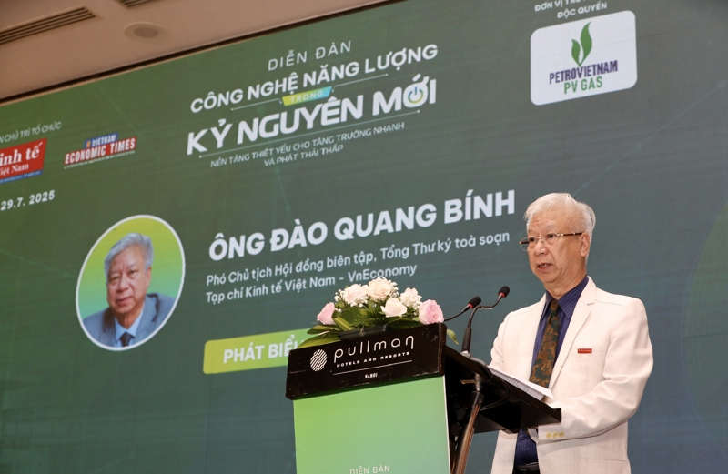 Ông Đào Quang Bính - Phó Chủ tịch Hội đồng biên tập, Tổng Thư ký Tạp chí Kinh tế Việt Nam/VnEconomy/Vietnam Economic Times, cho biết nhu cầu năng lượng cho sản xuất, kinh doanh và đời sống người dân ngày càng tăng cao trong bối cảnh Việt Nam tăng trưởng kinh tế mạnh mẽ là một dấu hiệu tích cực, thể hiện sự năng động trong giai đoạn phát triển mới của đất nước.