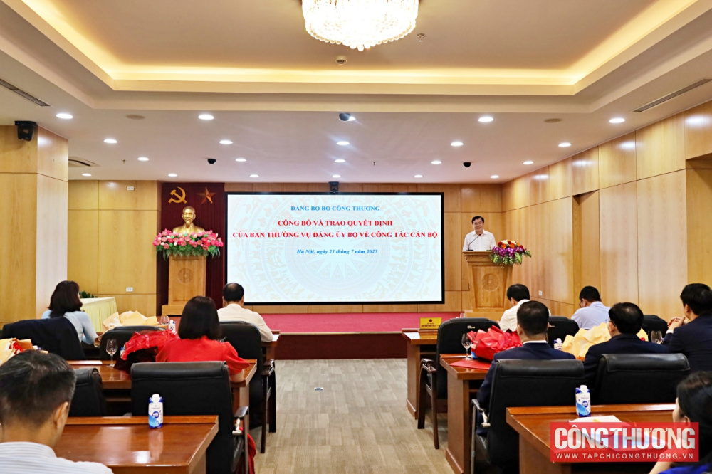 Đảng bộ Bộ Công Thương kiện toàn bộ máy, nâng cao năng lực lãnh đạo, sức chiến đấu trong tình hình mới