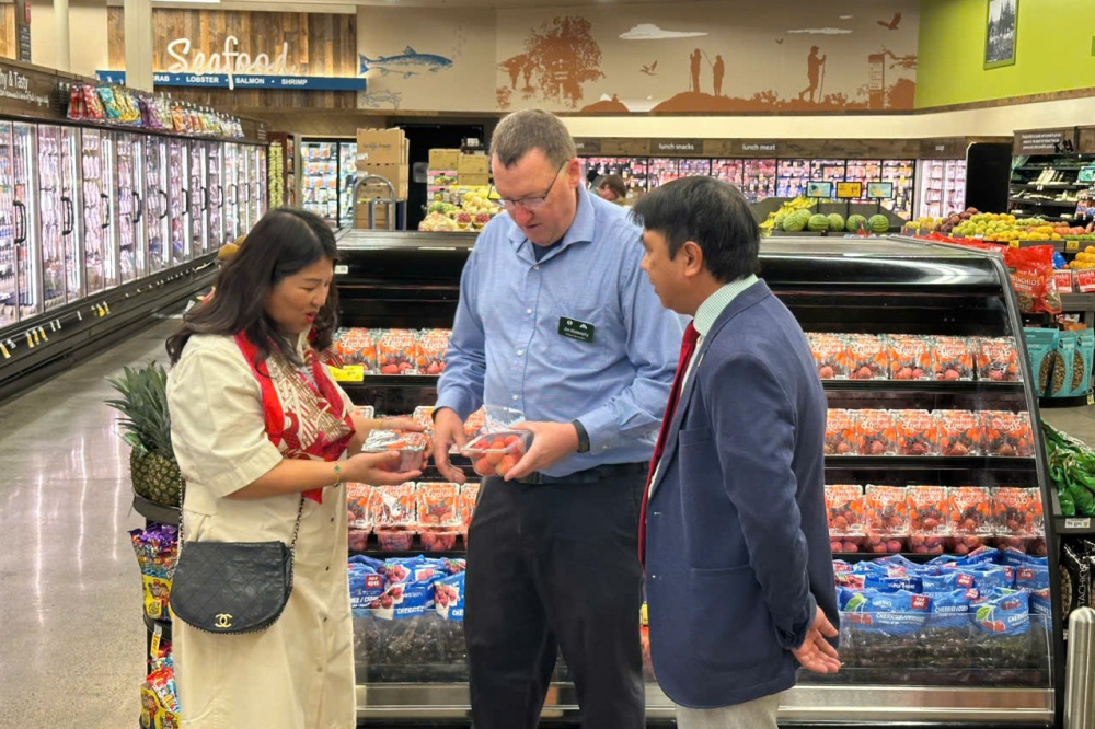 Vải thiều Việt Nam lần đầu xuất hiện tại siêu thị bán lẻ lớn nhất nước Mỹ