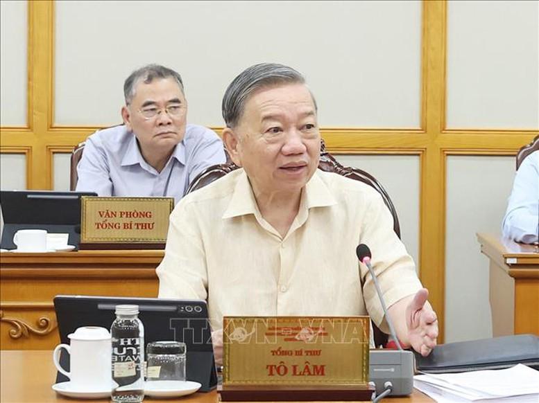 Tổng Bí thư Tô Lâm: Kịp thời tháo gỡ khó khăn, vướng mắc khi vận hành bộ máy mới- Ảnh 1.