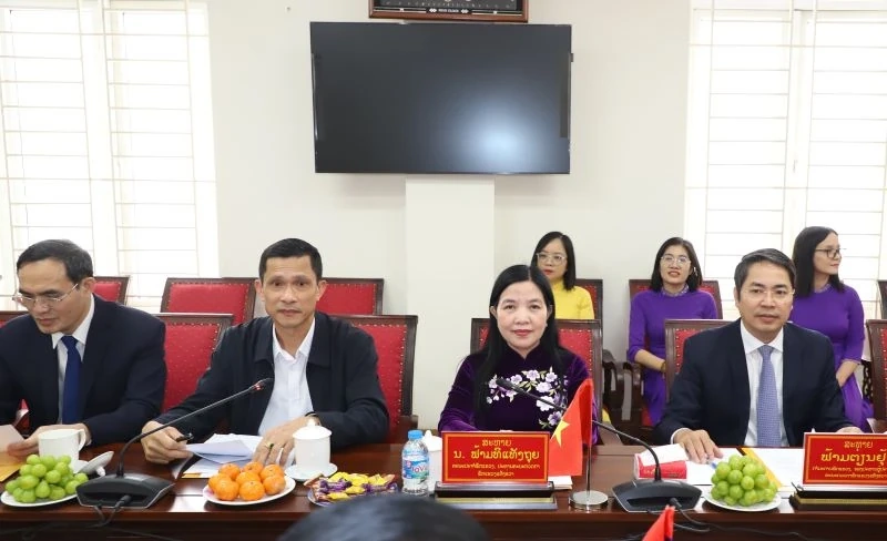 Đoàn đại biểu Ủy ban Kiểm tra - Thanh tra tỉnh Hủa Phăn thăm, chúc tết Ủy ban Kiểm tra Tỉnh ủy và Thanh tra tỉnh Thanh Hóa