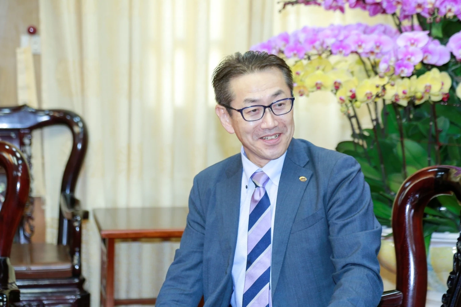 Phó Bí thư Tỉnh ủy, Chủ tịch Ủy ban MTTQ tỉnh Trịnh Tuấn Sinh tiếp và làm việc với Công ty Xi măng Nghi Sơn