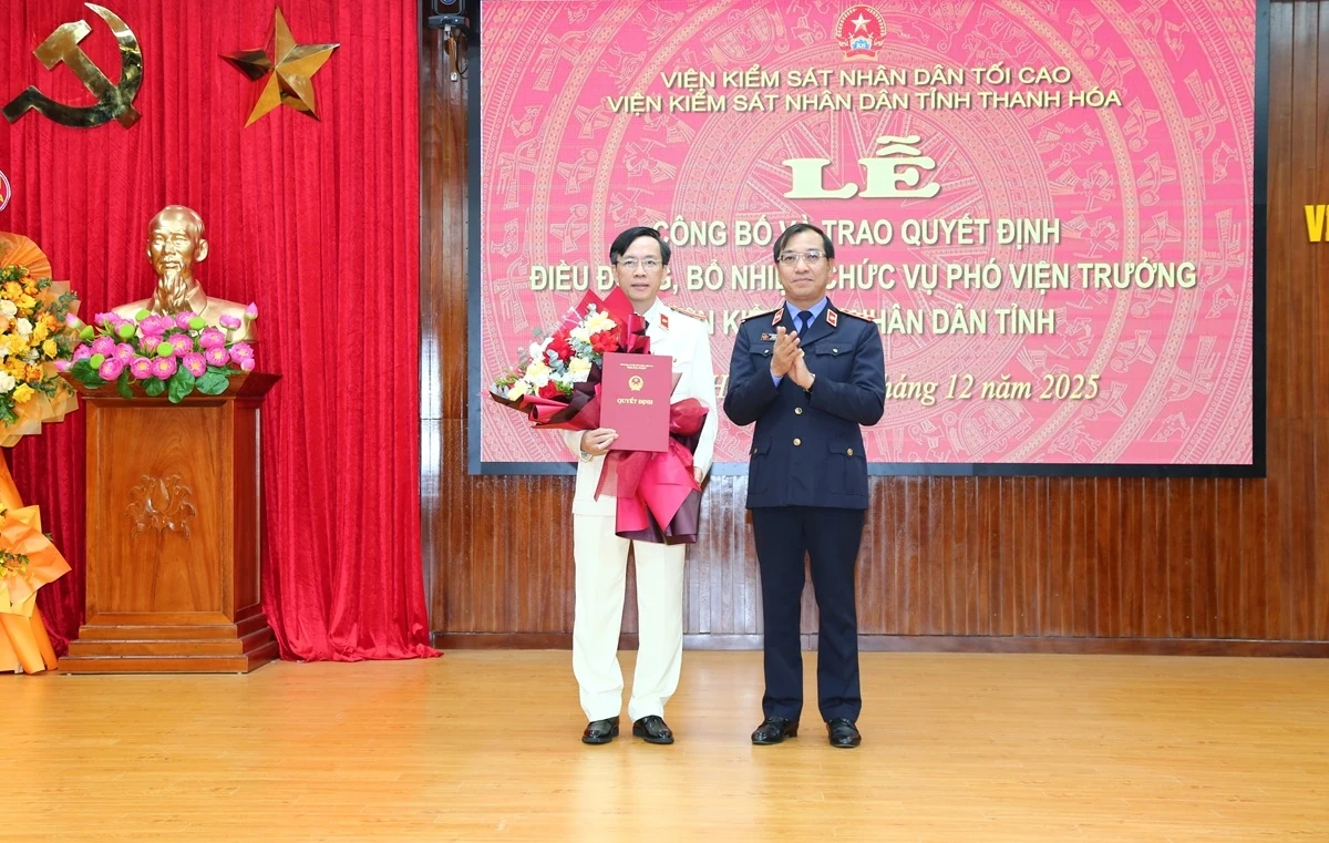 Thanh H&oacute;a c&oacute; t&acirc;n Ph&oacute; Viện trưởng VKSND tỉnh