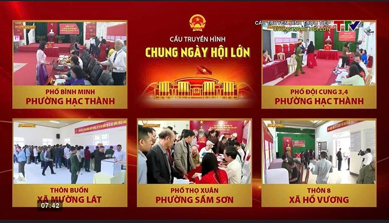 Cầu truyền hình trực tiếp “Chung ngày hội lớn” - sâu sắc hơn ý nghĩa của ngày bầu cử