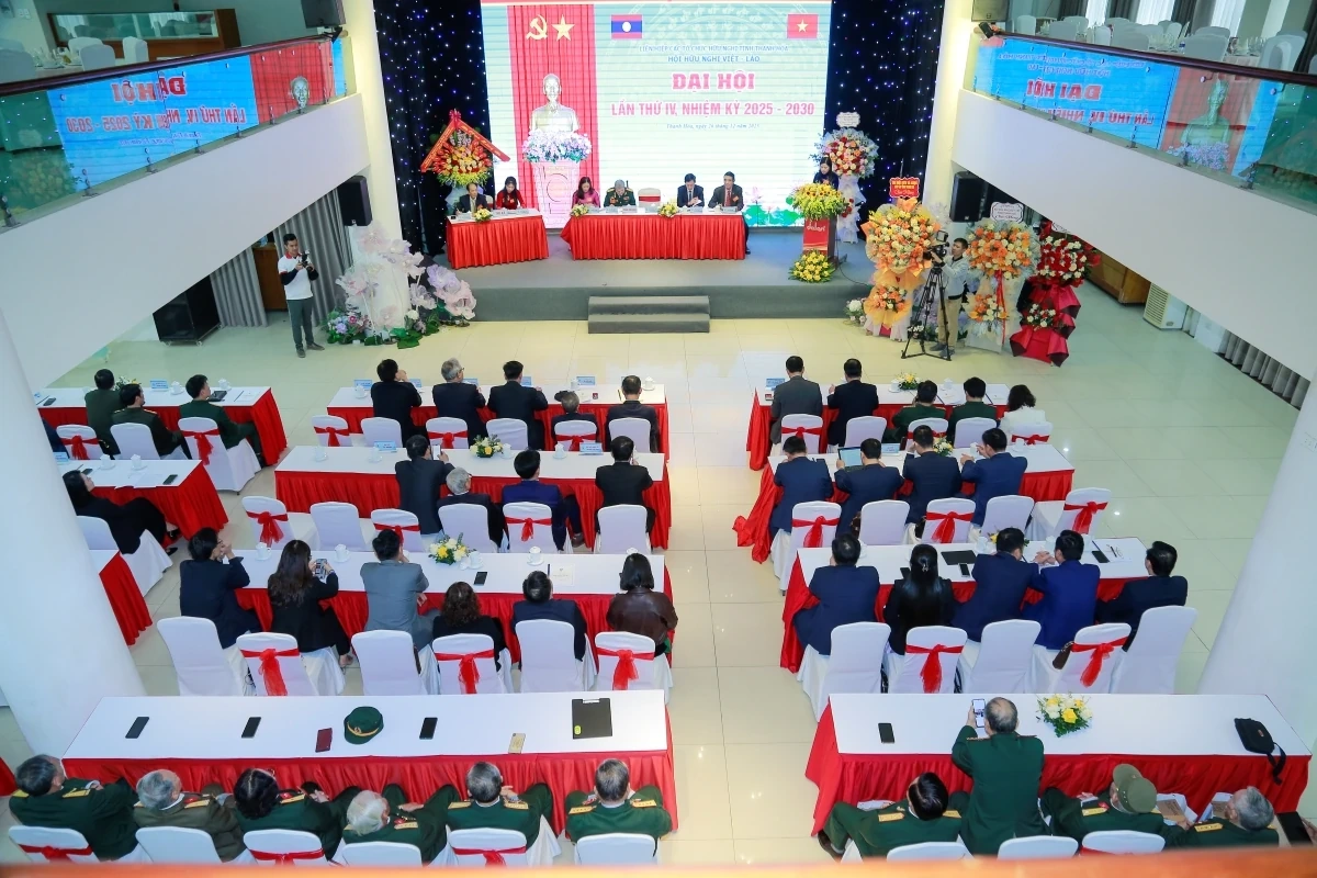 Đại hội Hội hữu nghị Việt - L&agrave;o tỉnh Thanh H&oacute;a lần thứ IV, nhiệm kỳ 2025-2030