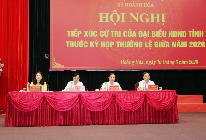 Cử tri xã Hoằng Hóa kiến nghị quy hoạch đô thị và một số chế độ, chính sách đặc thù