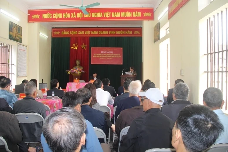 Cử tri Tổ d&acirc;n phố &Aacute;i Sơn 2 thống nhất giới thiệu 8 người ứng cử đại biểu HĐND nhiệm kỳ 2026-2031