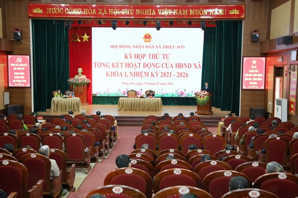 HĐND x&atilde; Triệu Sơn tổng kết hoạt động nhiệm kỳ 2021-2026