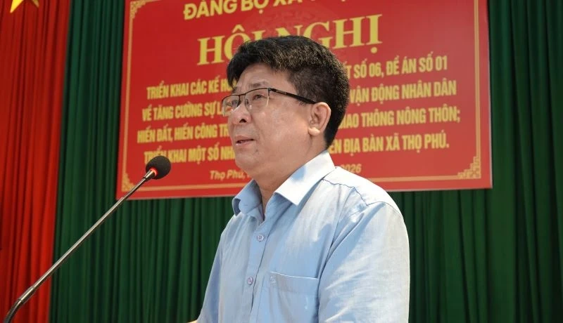 Tăng cường sự lãnh đạo của cấp ủy đối với vận động Nhân dân hiến đất để mở rộng đường giao thông