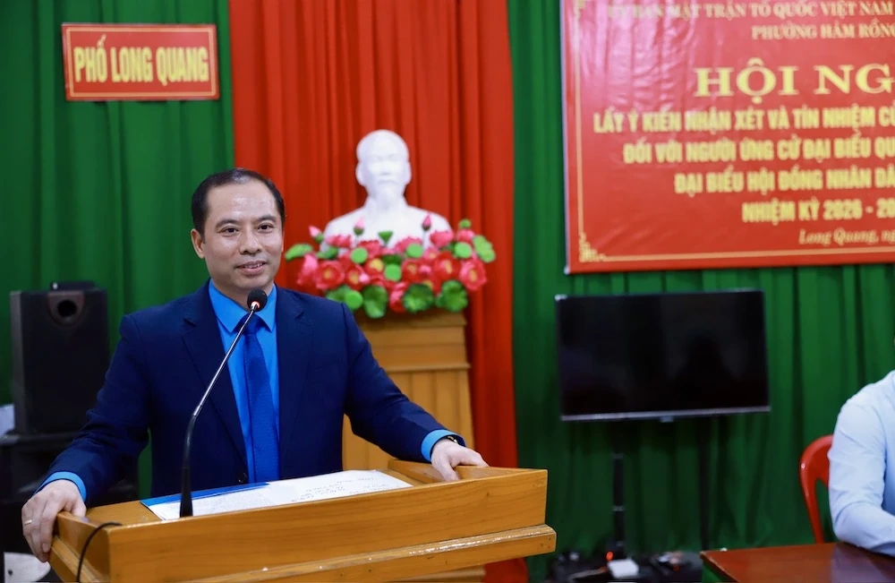 Tổ dân phố Long Quang thống nhất giới thiệu 4 người ứng cử đại biểu Quốc hội, HĐND các cấp