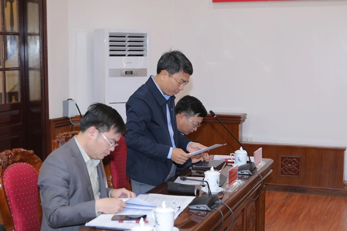 Ban Thường vụ Tỉnh ủy thảo luận c&aacute;c nội dung li&ecirc;n quan trực tiếp đến việc thực hiện nhiệm vụ năm 2026