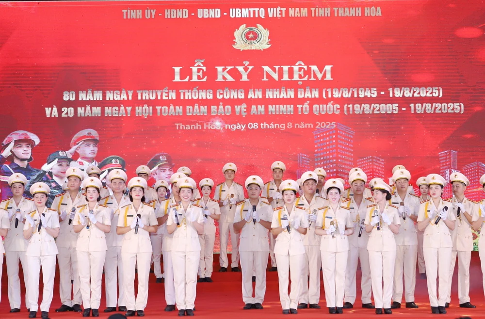 Thanh Hóa tổ chức trọng thể Lễ kỷ niệm 80 năm Ngày truyền thống Công an Nhân dân và 20 năm Ngày hội toàn dân bảo vệ an ninh Tổ quốc