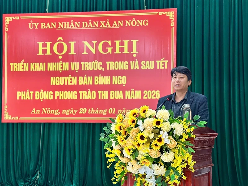X&atilde; An N&ocirc;ng triển khai nhiệm vụ trước, trong v&agrave; sau Tết B&iacute;nh Ngọ 2026