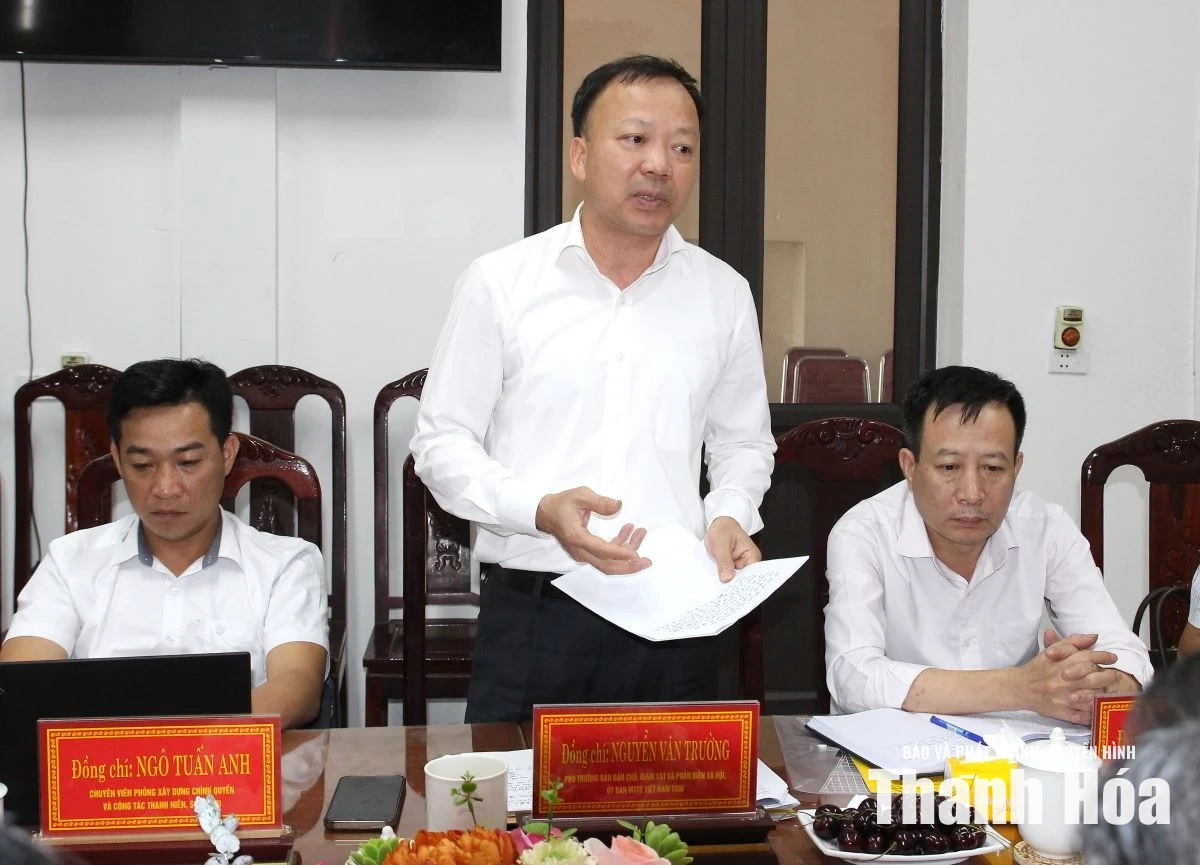 Giám sát việc thực hiện dân chủ ở cơ sở gắn với trách nhiệm người đứng đầu tại xã Thọ Bình