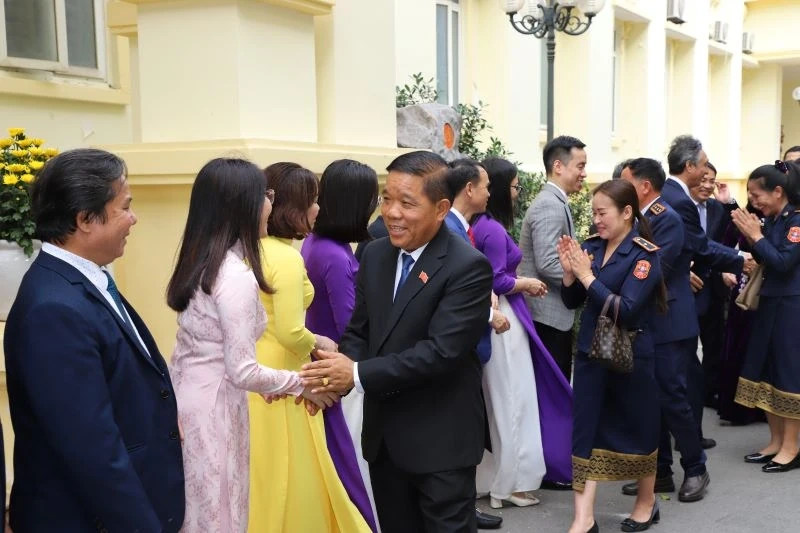 Đoàn đại biểu Ủy ban Kiểm tra - Thanh tra tỉnh Hủa Phăn thăm, chúc tết Ủy ban Kiểm tra Tỉnh ủy và Thanh tra tỉnh Thanh Hóa