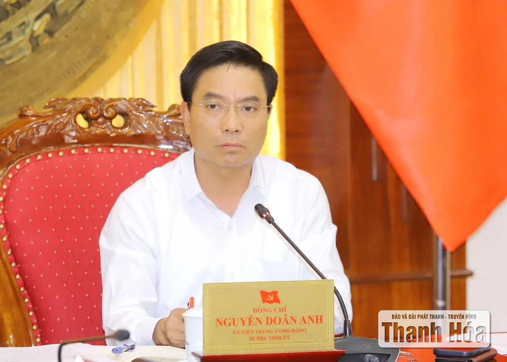 Ban Thường vụ Tỉnh ủy Thanh Hóa cho ý kiến vào các nội dung liên quan đến công tác lãnh đạo, chỉ đạo thực hiện nhiệm vụ chính trị