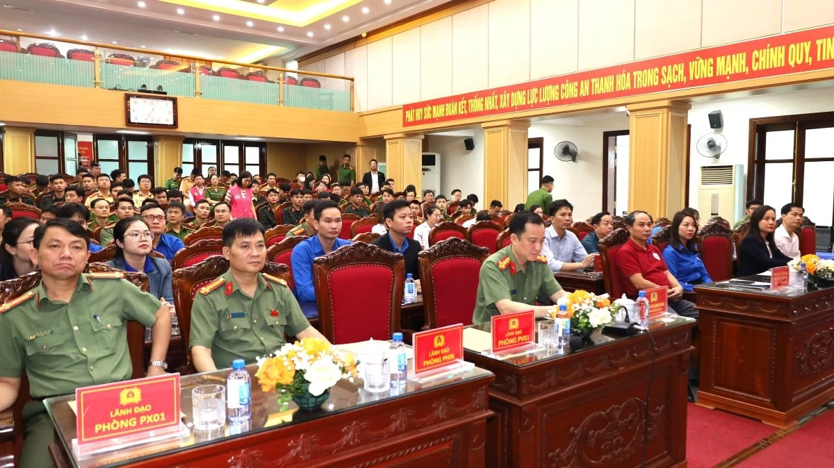 450 cán bộ, chiến sĩ Công an tỉnh Thanh Hóa tham gia hiến máu tình nguyện