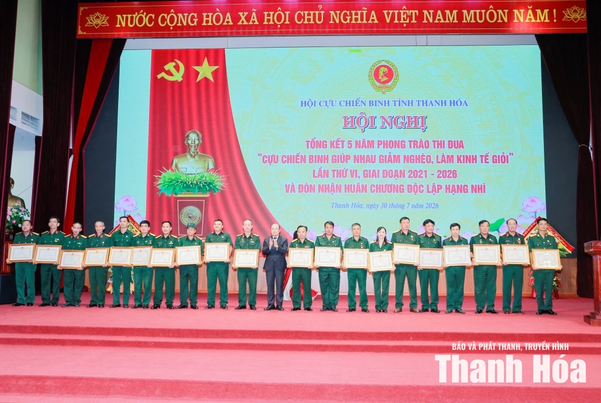 Hội Cựu chiến binh tỉnh đón nhận Huân chương Độc lập hạng Nhì và tổng kết phong trào “Cựu chiến binh giúp nhau giảm nghèo, làm kinh tế giỏi”