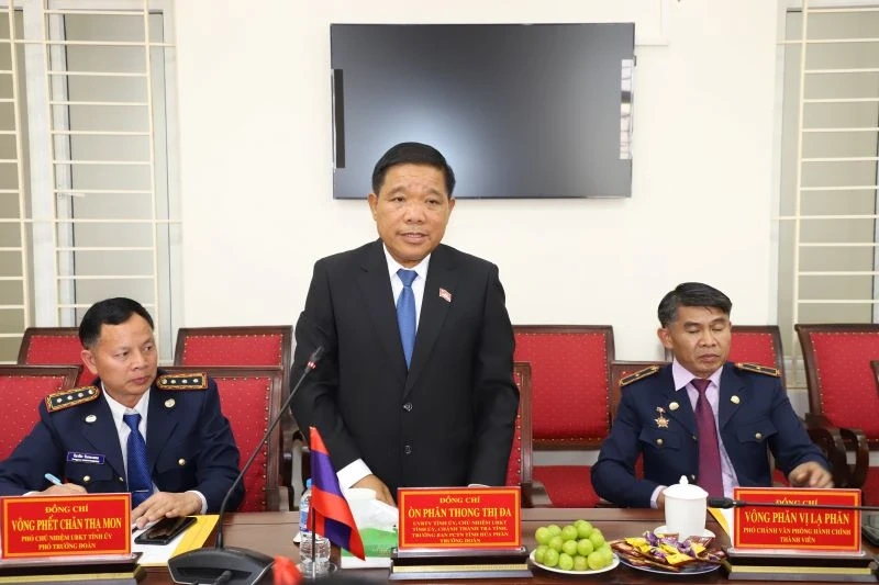 Đoàn đại biểu Ủy ban Kiểm tra - Thanh tra tỉnh Hủa Phăn thăm, chúc tết Ủy ban Kiểm tra Tỉnh ủy và Thanh tra tỉnh Thanh Hóa