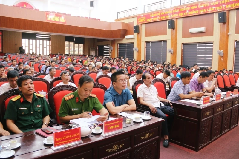 Cử tri xã Hoằng Hóa kiến nghị quy hoạch đô thị và một số chế độ, chính sách đặc thù