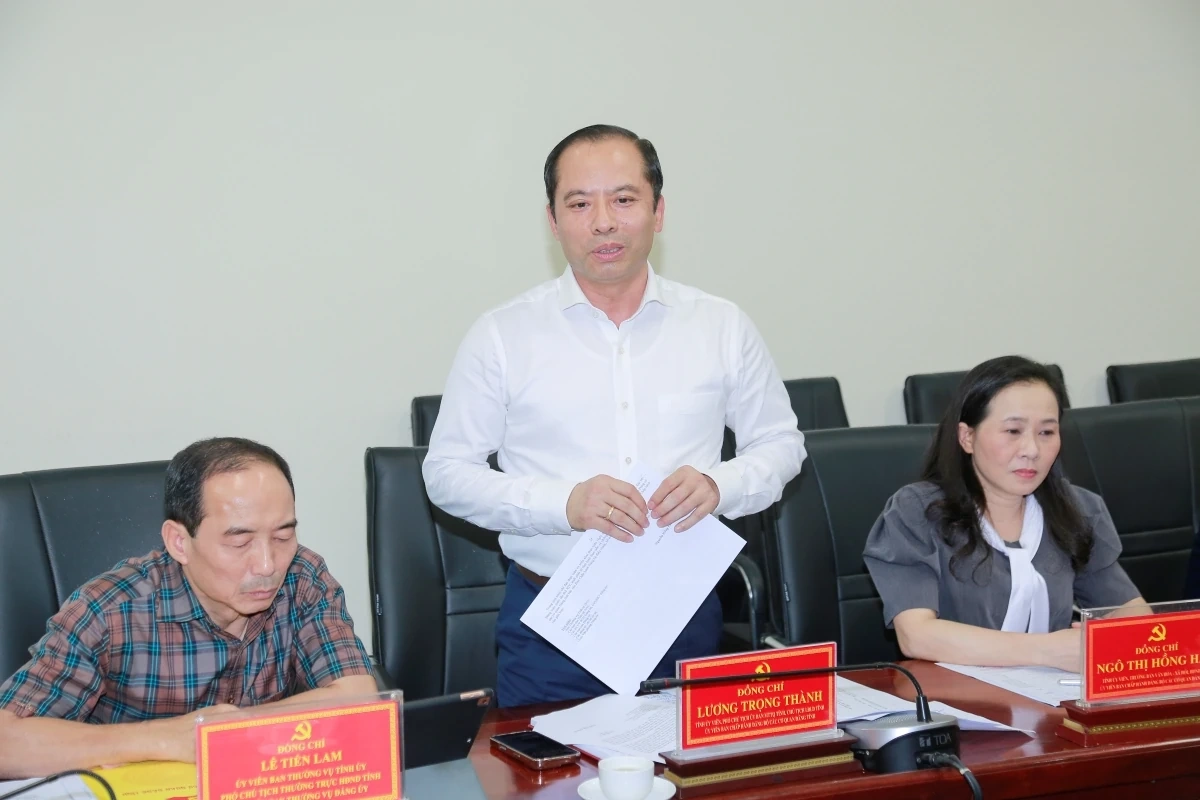 Ban Thường vụ Đảng ủy c&aacute;c cơ quan Đảng tỉnh cho &yacute; kiến, thảo luận thực hiện triển khai Nghị quyết Đại hội, nhiệm kỳ 2025-2030