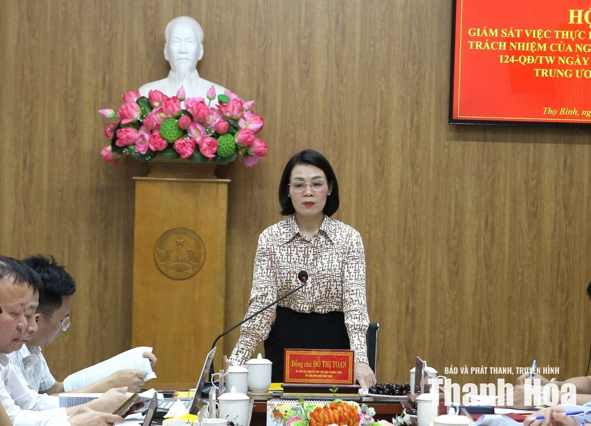 Giám sát việc thực hiện dân chủ ở cơ sở gắn với trách nhiệm người đứng đầu tại xã Thọ Bình