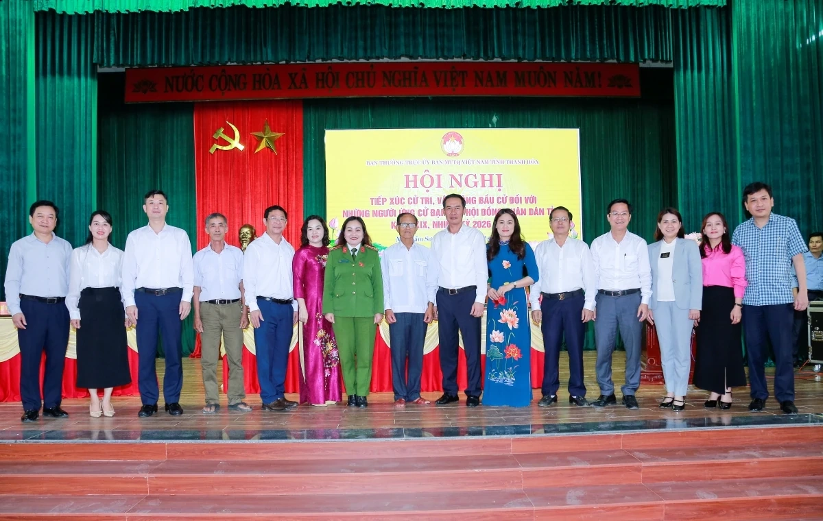 Các ứng cử viên đại biểu HĐND tỉnh tiếp xúc cử tri, vận động bầu cử tại đơn vị bầu cử số 25