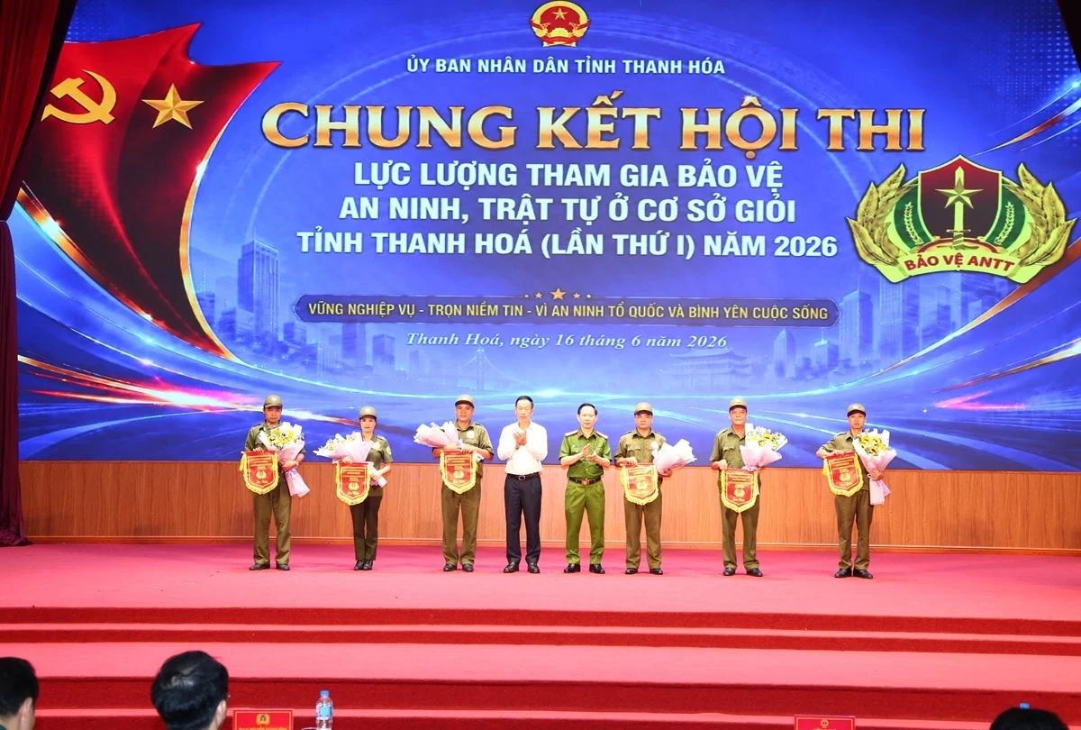 Chung kết Hội thi lực lượng tham gia bảo vệ ANTT ở cơ sở giỏi