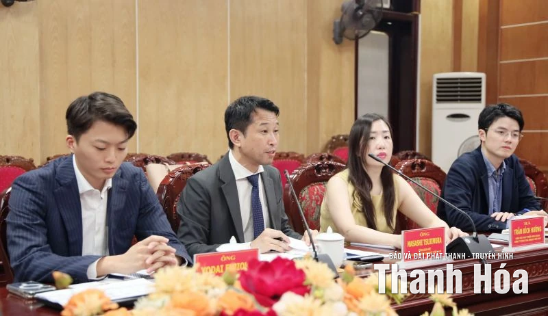 Phó Chủ tịch Thường trực UBND tỉnh Nguyễn Văn Thi làm việc với doanh nghiệp Nhật Bản về Dự án Nhà máy nhiệt điện LNG Nghi Sơn