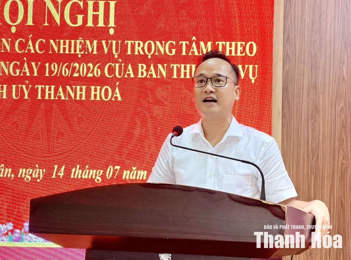 Tổ theo dõi số 14 của Ban Thường vụ Tỉnh ủy làm việc với Đảng ủy 9 xã