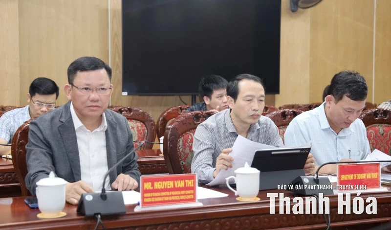 Phó Chủ tịch Thường trực UBND tỉnh Nguyễn Văn Thi làm việc với doanh nghiệp Nhật Bản về Dự án Nhà máy nhiệt điện LNG Nghi Sơn