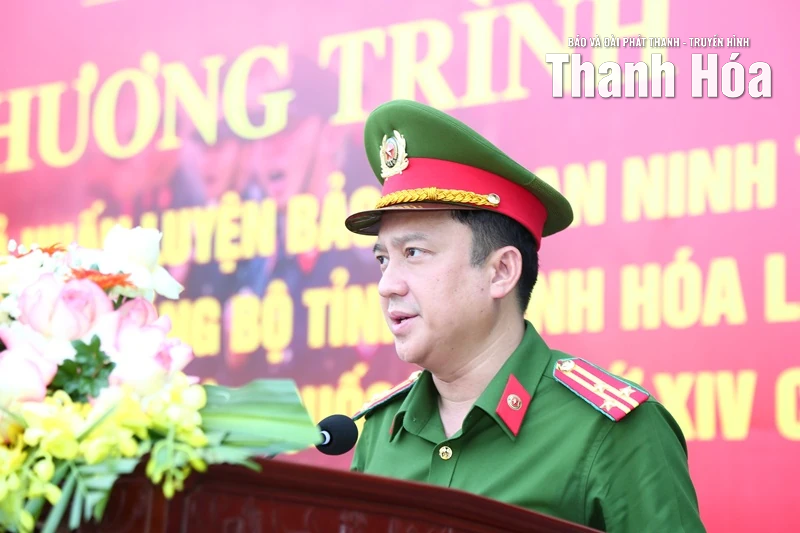Tăng cường huấn luyện bảo đảm ANTT, bảo vệ Đại hội đại biểu Đảng bộ tỉnh Thanh Hóa lần thứ XX