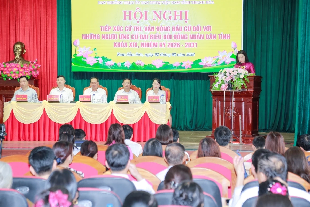 Các ứng cử viên đại biểu HĐND tỉnh tiếp xúc cử tri, vận động bầu cử tại đơn vị bầu cử số 25