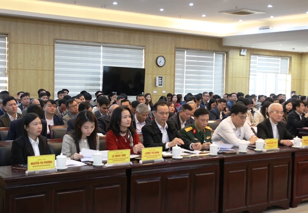 Hội nghị Hiệp thương lần thứ hai lập danh s&aacute;ch sơ bộ người ứng cử ĐBQH kh&oacute;a XVI v&agrave; HĐND tỉnh kh&oacute;a XIX