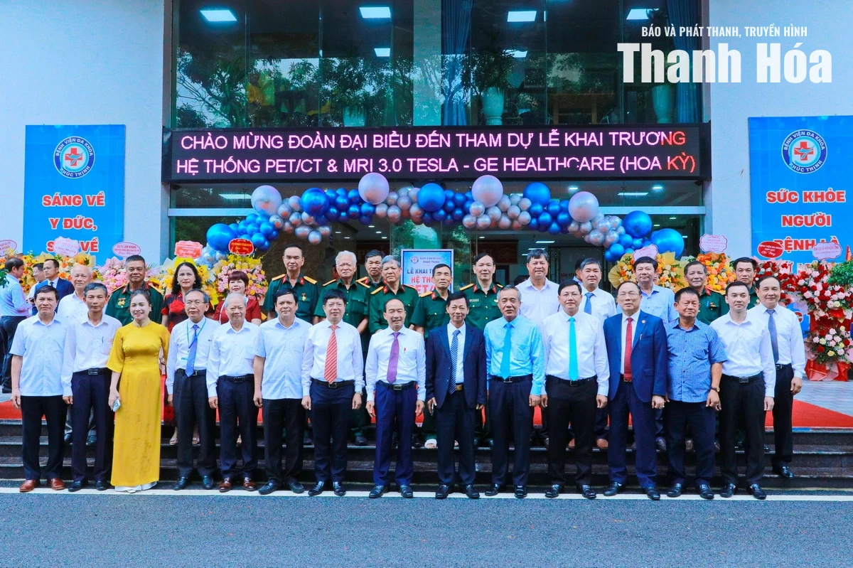 Bí thư Tỉnh ủy Lê Đức Thái dự lễ khai trương hệ thống chẩn đoán hình ảnh công nghệ cao tại Bệnh viện Đa khoa Phúc Thịnh