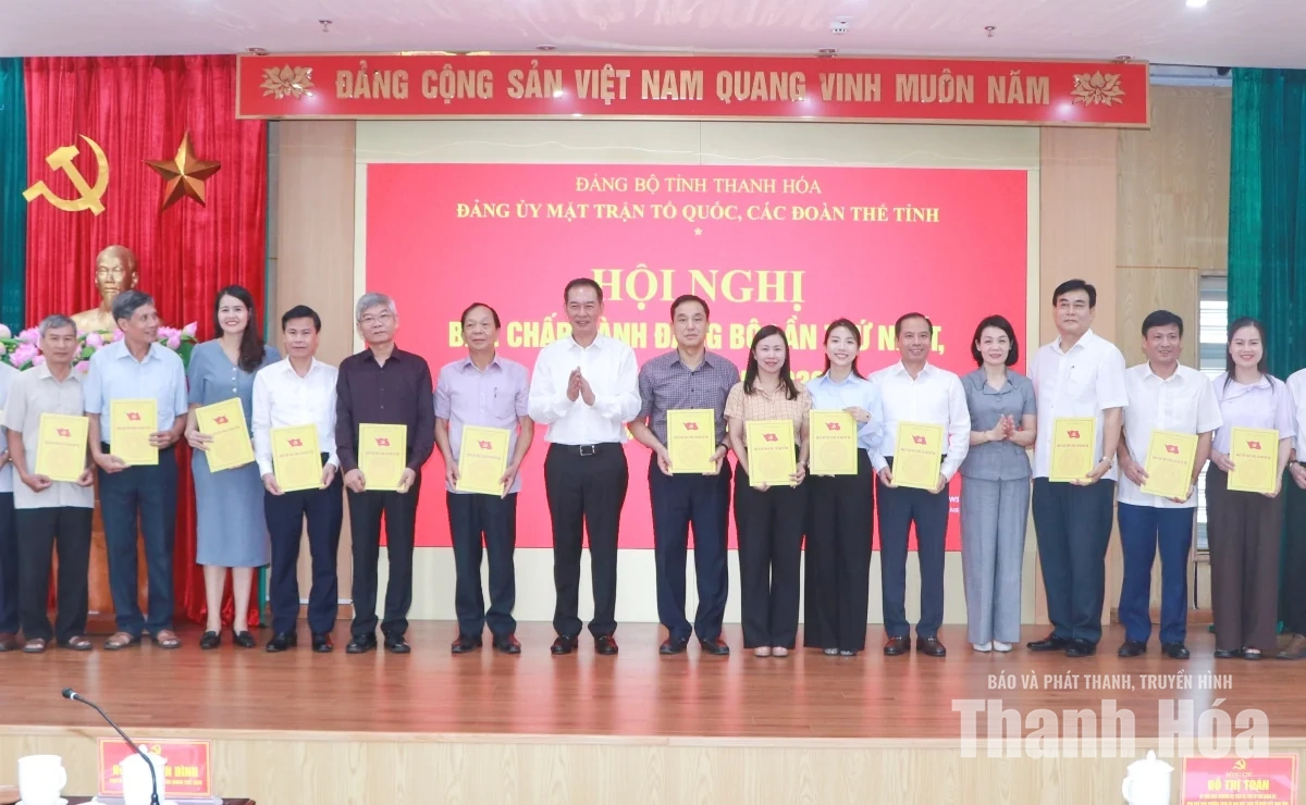 Hội nghị lần thứ nhất Ban Chấp hành Đảng bộ MTTQ, các đoàn thể tỉnh Thanh Hóa