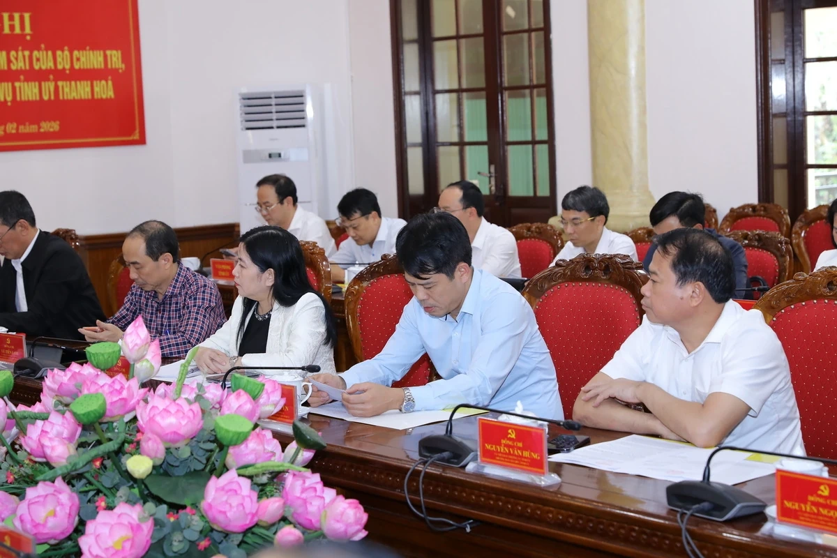 Công bố quyết định kiểm tra, giám sát của Bộ Chính trị, Ban Bí thư đối với Ban Thường vụ Tỉnh ủy Thanh Hóa