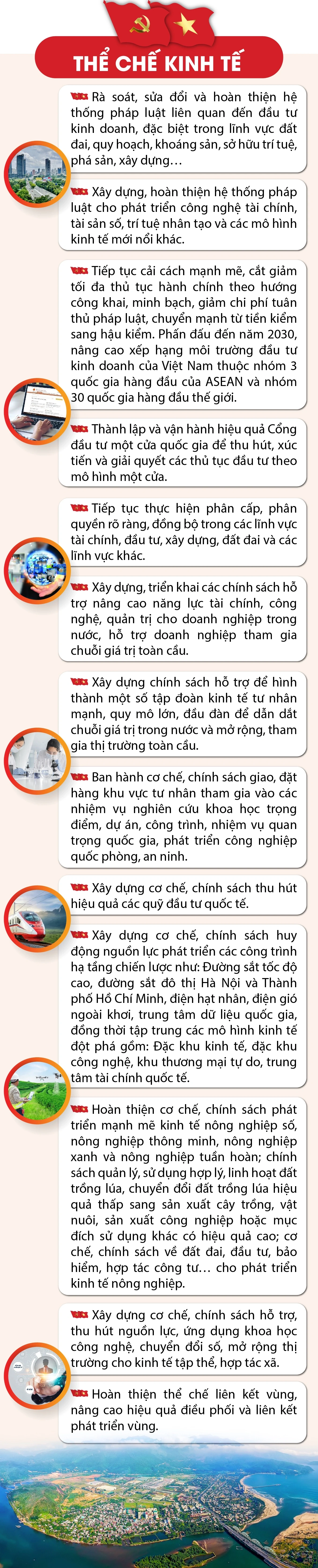 X&acirc;y dựng, ho&agrave;n thiện đồng bộ thể chế ph&aacute;t triển nhanh v&agrave; bền vững đất nước