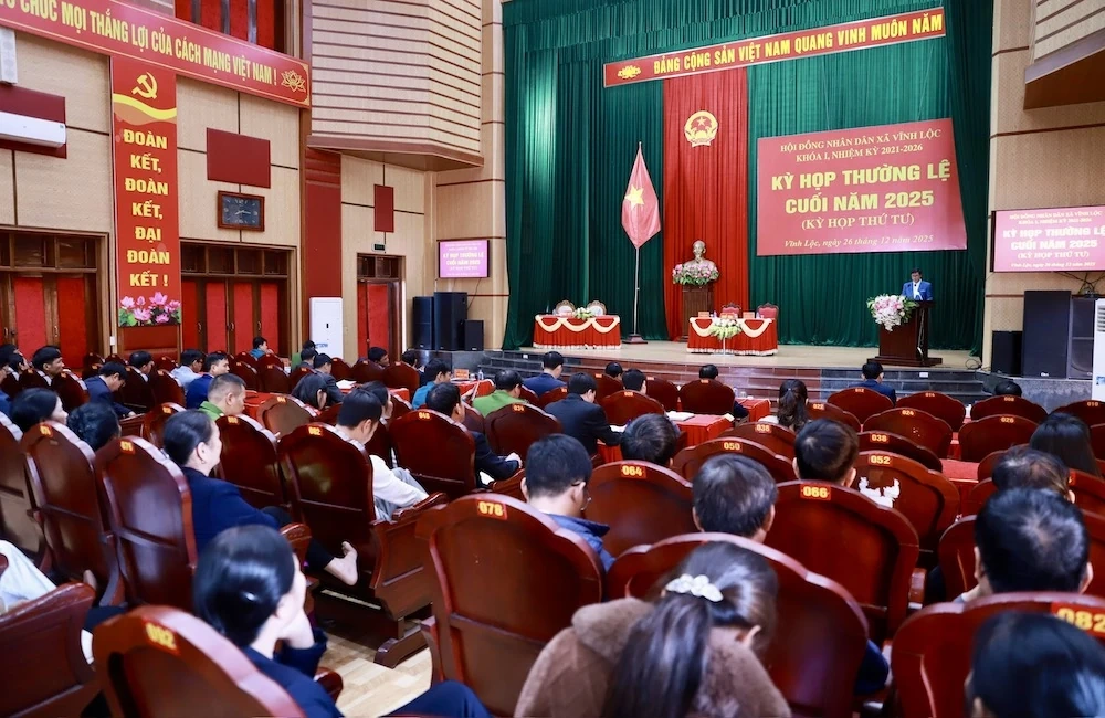 Năm 2026, x&atilde; Vĩnh Lộc đề ra 24 chỉ ti&ecirc;u, phấn đấu tốc độ tăng trưởng kinh tế đạt 7,77%