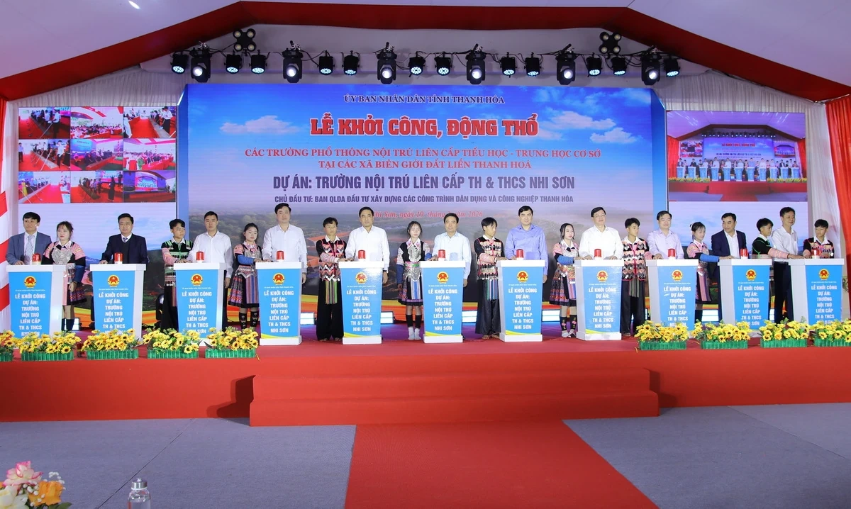 Khởi công Trường phổ thông nội trú liên cấp Tiểu học và Trung học cơ sở Nhi Sơn