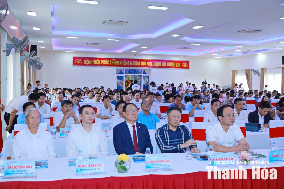 Bí thư Tỉnh ủy Lê Đức Thái dự lễ khai trương hệ thống chẩn đoán hình ảnh công nghệ cao tại Bệnh viện Đa khoa Phúc Thịnh