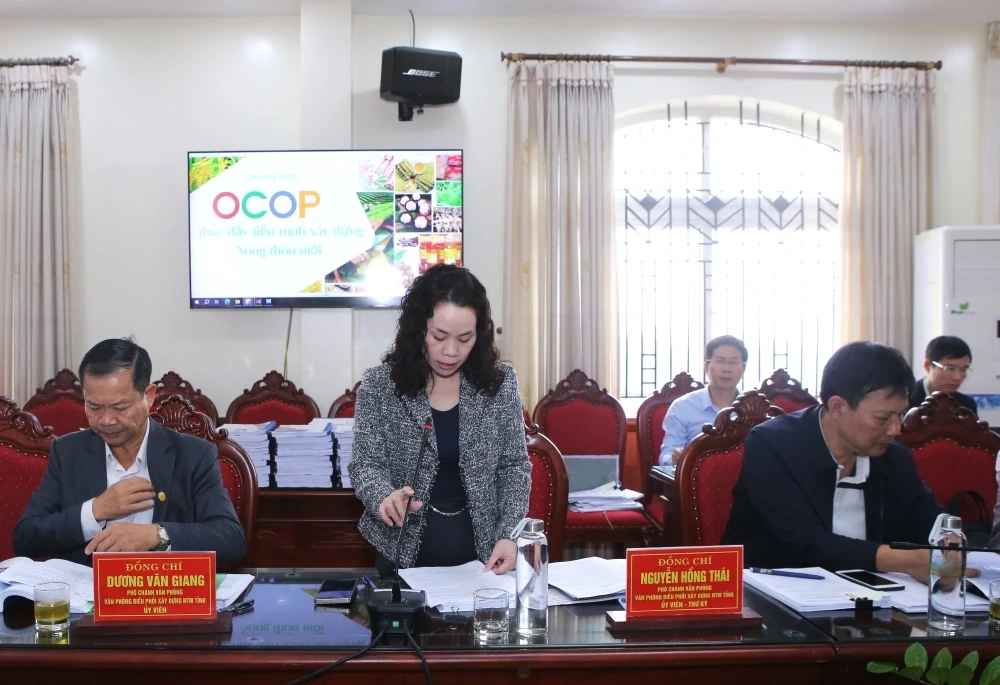 Tỉnh Thanh Hóa đánh giá, phân hạng 17 sản phẩm OCOP